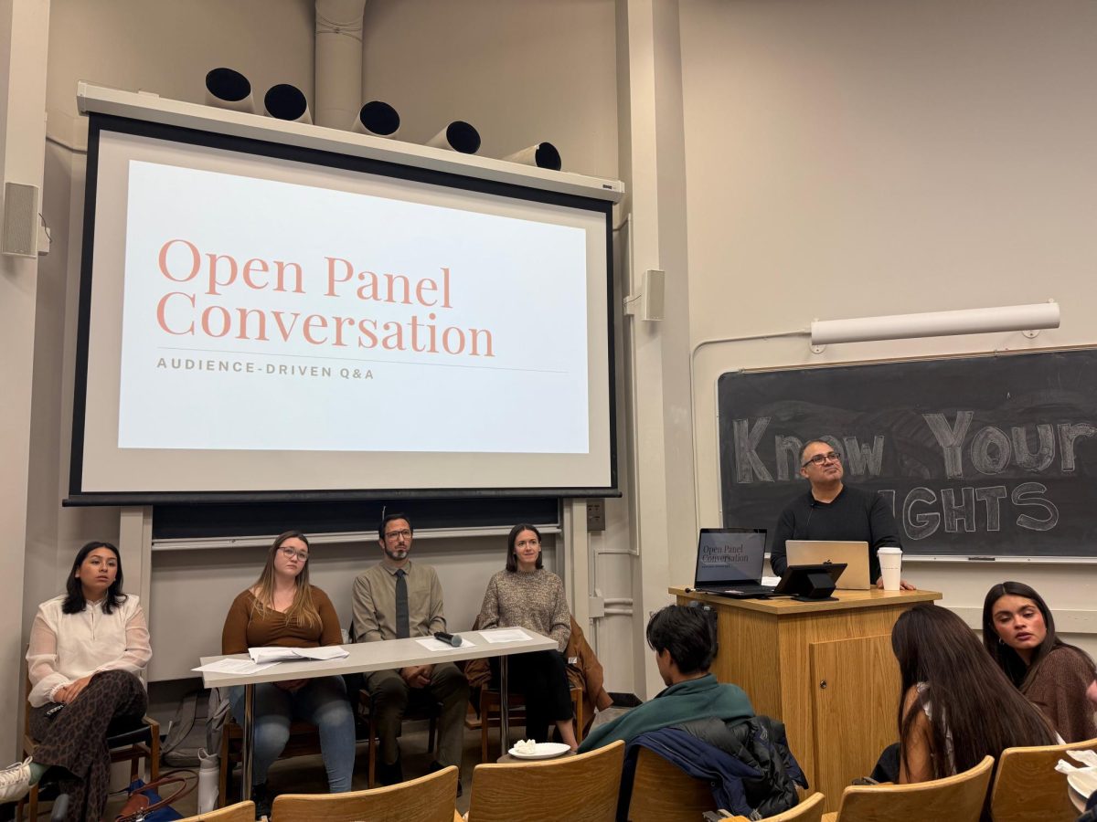 VOCES holds 'Know Your Rights' Panel on UW Madison campus. Madison, Wis. Nov. 19, 2025. 