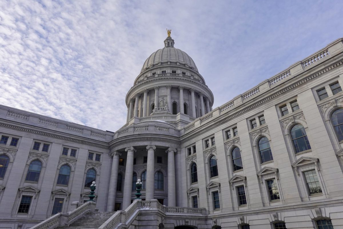 Wisconsin State Capitol building in the winter. January 20th, 2026.