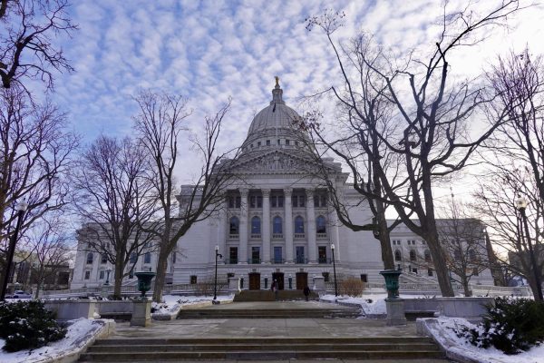 Wisconsin State Capitol building in the winter. January 20th, 2026.