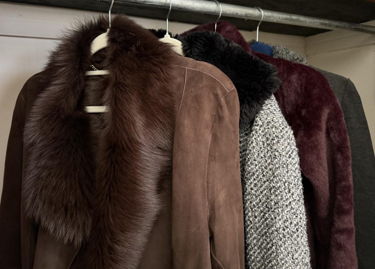 Fur coats hang in a closet. January 27, 2026.