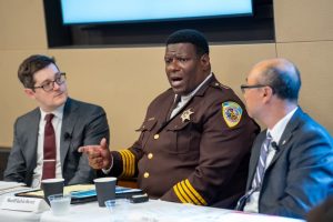 Dane County Sheriff Kalvin Barrett speaking, photo received Feb. 11, 2026